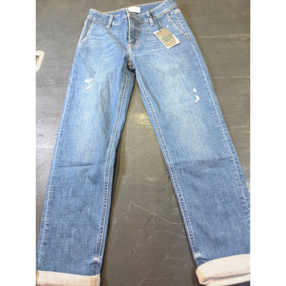 Studio Blue Women Skinny Jean Size 27 Sixth Sense Blue Distressed Y2k ESB01805DS